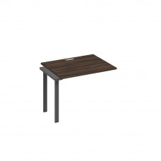 Секция 100 стола рабочей станции с каркасом UNO дуб ристретто/ металлокаркас антрацит А4 А1 022-1 ДР