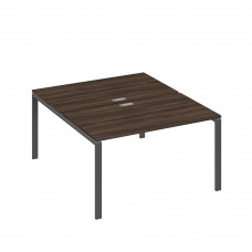 Станция рабочая на металлокаркасе UNO 2х140 дуб ристретто/ металлокаркас антрацит А4 А1 177 ДР