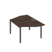 Рабочая станция опоры UNO со столами Техно (2х120) дуб ристретто/ металлокаркас антрацит А4 А1 186 ДР