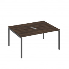 Рабочая станция 2х160 на опорах DUE дуб ристретто/ металлокаркас антрацит А4 А2 172 ДР