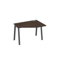 Стол эргономичный металлокаркас TRE правый "Техно" дуб ристретто/ металлокаркас антрацит А4 А3 052 ДР
