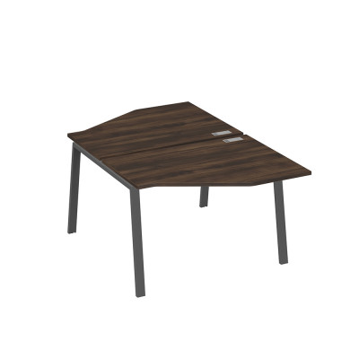 Рабочая станция TRE (2х120) со столами Техно дуб ристретто/ металлокаркас антрацит А4 А3 186 ДР