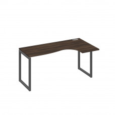 Стол правый "Классика" эргономичный на металлокаркасе QUATTRO дуб ристретто/ металлокаркас антрацит А4 А4 036 ДР