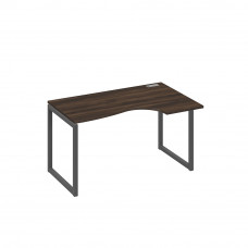 Стол правый "Классика" эргономичный на металлокаркасе QUATTRO дуб ристретто/ металлокаркас антрацит А4 А4 044 ДР