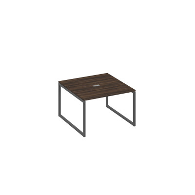 Стол 120 на металлокаркасе QUATTRO переговорный дуб ристретто/ металлокаркас антрацит А4 А4 131 ДР