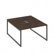 Рабочая станция QUATTRO (2х140) опоры металлокаркас дуб ристретто/ металлокаркас антрацит А4 А4 177 ДР