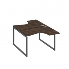 Рабочая станция эргономичная Классика каркас QUATTRO (2х120) дуб ристретто/ металлокаркас антрацит А4 А4 180 ДР