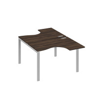 Рабочая станция опоры UNO столы (2х120) Классика дуб ристретто/ металлокаркас серый А4 С1 180 ДР