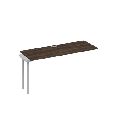 Секция стола 160 рабочей станции опоры QUATTRO дуб ристретто/ металлокаркас серый А4 С4 005-1 ДР