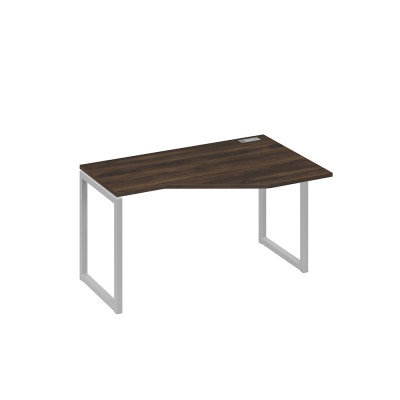 Стол правый "Техно" эргономичный металлокаркас QUATTRO дуб ристретто/ металлокаркас серый А4 С4 054 ДР