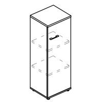 Шкаф средний узкий закрытый (топ ДСП) мокко премиум / вяз либерти МР 9467 МП/ВЛ/ВЛ