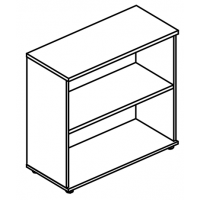 Стеллаж низкий (топ ДСП) мокко премиум / вяз либерти МР 9450 МП/ВЛ