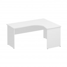 Стол эргономичный правый белый премиум К.125 БП