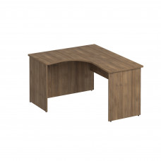 Стол эргономичный левый дуб шамони темный К.134 ШТ