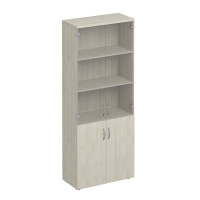 Шкаф для документов со стеклом дуб шамони К 379