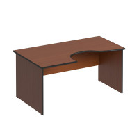 Стол письменный эргономичный левый французский орех ДР 108 ОФ