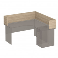Настольная перегородка-угол вяз светлый ФР 424 ВЗ