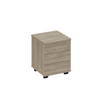 Тумба выкатная 3-х ящичная с центральным замком вяз либерти А1 212 ВЛ