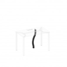 Кабель-канал вертикальный гибкий (13 звеньев) черный гладкий А1 734 Ч