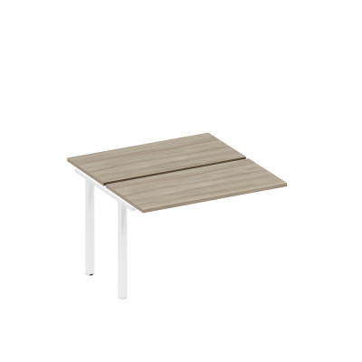 Секция стола рабочей станции на металлокаркасе вяз либерти/ белый гладкий А1 БГ 170.1-1 ВЛ