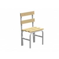 Скамья гардеробная со спинкой 800