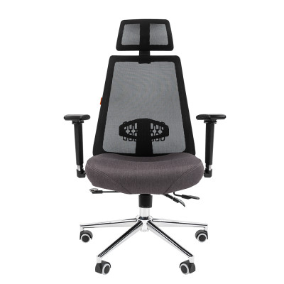 CHAIRMAN 535 LUX Сетчатый акрил черный / Полиэстер серый, купить в Екатеринбурге