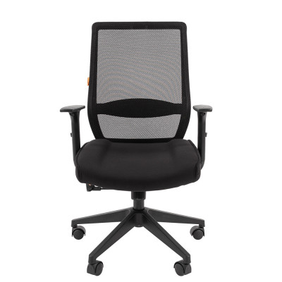 CHAIRMAN 555 LT Сетчатый акрил TW-01 черный / Ткань стандарт 26-28 черный, купить в Екатеринбурге