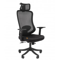 CHAIRMAN CH563 черный Сетчатый акрил черный / Полиэстер черный