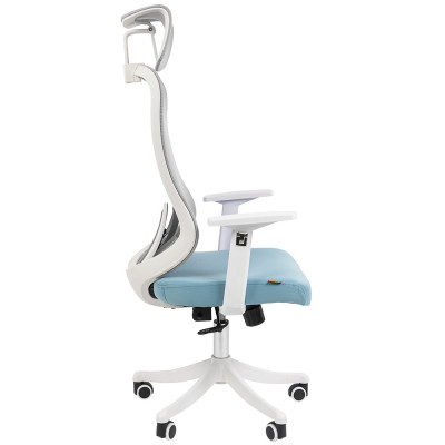  CHAIRMAN CH563 белый Сетчатый акрил белый / Полиэстер голубой, купить в Екатеринбурге