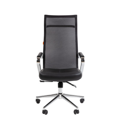 CHAIRMAN 702 Сетчатый акрил черный / Экокожа черный, купить в Екатеринбурге