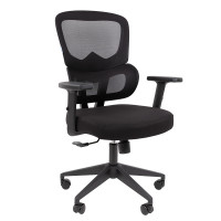 CHAIRMAN CH560 БП Сетчатый акрил черный / Полиэстер черный