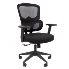 CHAIRMAN CH560 БП Сетчатый акрил черный / Полиэстер черный