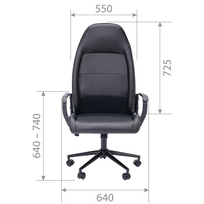 CHAIRMAN CH941 экокожа черная, купить в Екатеринбурге