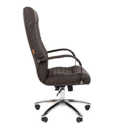 Кресло для руководителя CHAIRMAN 480, Экокожа, цвет Коричневый