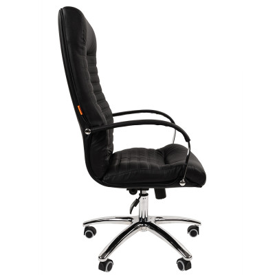 Кресло для руководителя CHAIRMAN 480 кожа, Натуральная кожа, цвет Черный