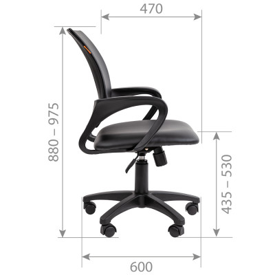 CHAIRMAN 696 ЭКО экокожа черная, купить в Екатеринбурге