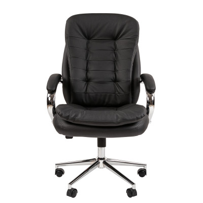 Кресло для руководителя CHAIRMAN 795, Натуральная кожа, цвет Черный