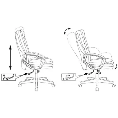 Кресло руководителя Бюрократ CH-868N бежевый Or-14 экокожа крестов. пластик