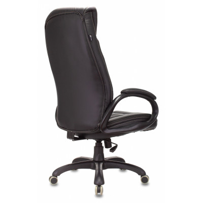 Кресло руководителя Бюрократ T-9922N черный экокожа крестов. пластик