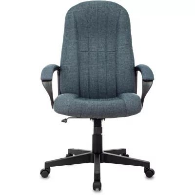 Кресло руководителя Бюрократ T-898 темно-синий 38-416 крестов. пластик