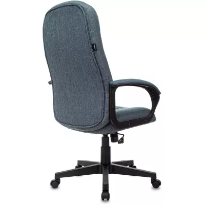 Кресло руководителя Бюрократ T-898 темно-синий 38-416 крестов. пластик