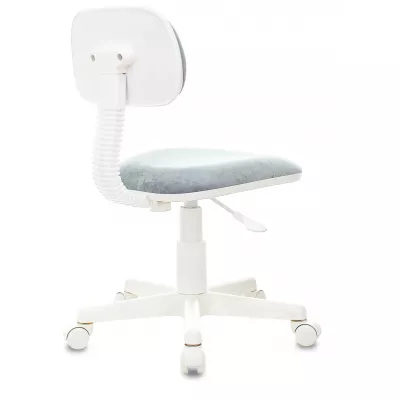 Кресло детское Бюрократ CH-W201NX серо-голубой Light-28 крестов. пластик белый пластик белый