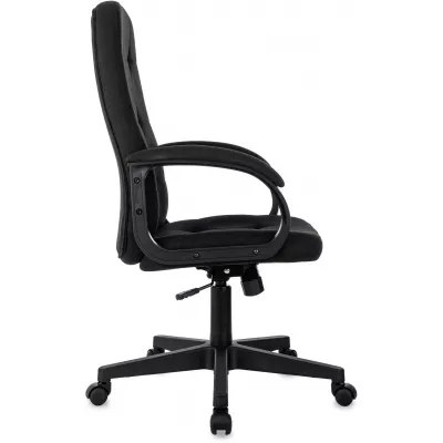 Кресло руководителя Бюрократ CH 002 Fabric черный 3C11 крестов. пластик