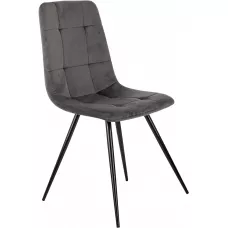 Стул для дома Бюрократ CH-K1 т.серый Holland 18 металл черный на ножках (CH-K1_1/HL18)