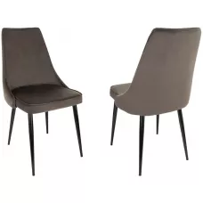 Стул для дома Бюрократ CH-K4_2 комплект 2шт коричневый Holland 74 металл черный на ножках (CH-K4_1/HL74_2)