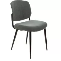 Стул для дома Бюрократ CH-K8 серый Alfa 44 металл черный на ножках (CH-K8_1/GREY)