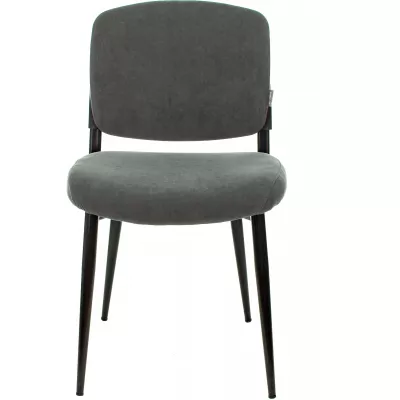 Стул для дома Бюрократ CH-K8 серый Alfa 44 металл черный на ножках (CH-K8_1/GREY)
