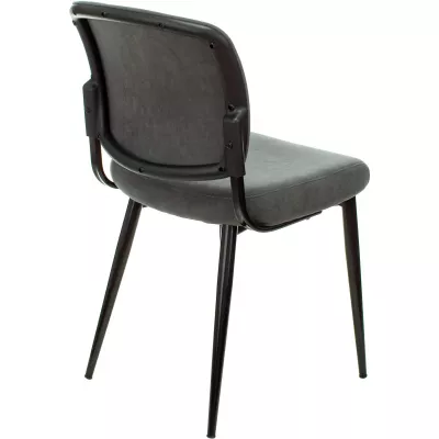 Стул для дома Бюрократ CH-K8 серый Alfa 44 металл черный на ножках (CH-K8_1/GREY)
