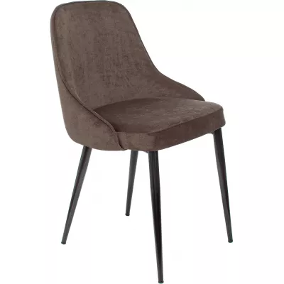 Стул для дома Бюрократ CH-K3_2 комплект 2шт коричневый Light 10 металл черный на ножках (CH-K3_1/LT10_2)