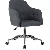 Кресло Бюрократ CH-397SL серый Alfa 44 крестов. металл хром